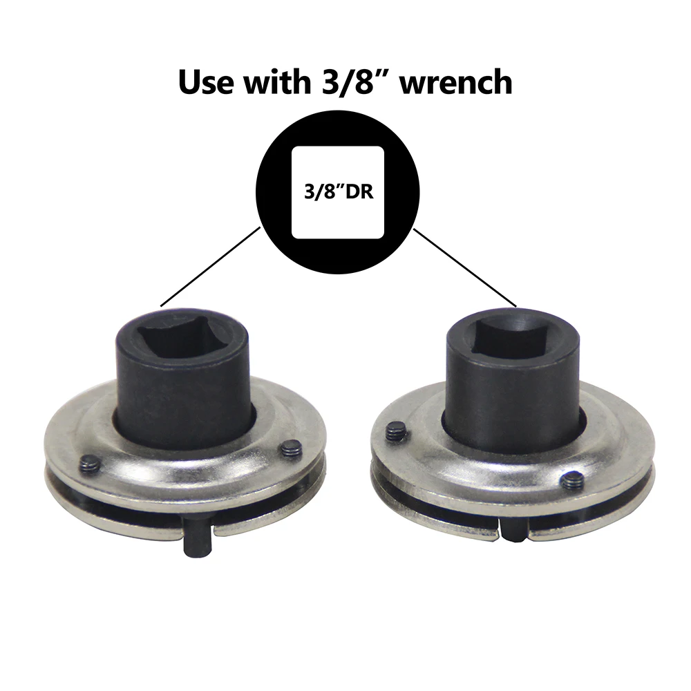 Powerbuilt Universal 2-Pin Disc Brake Caliper Piston Tool – Adjustable, Fits Any 2-Pin Setup, 3/8" Drive Compatible - View #7