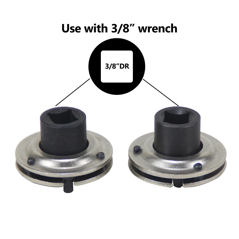 Powerbuilt Universal 2-Pin Disc Brake Caliper Piston Tool – Adjustable, Fits Any 2-Pin Setup, 3/8" Drive Compatible - View #12
