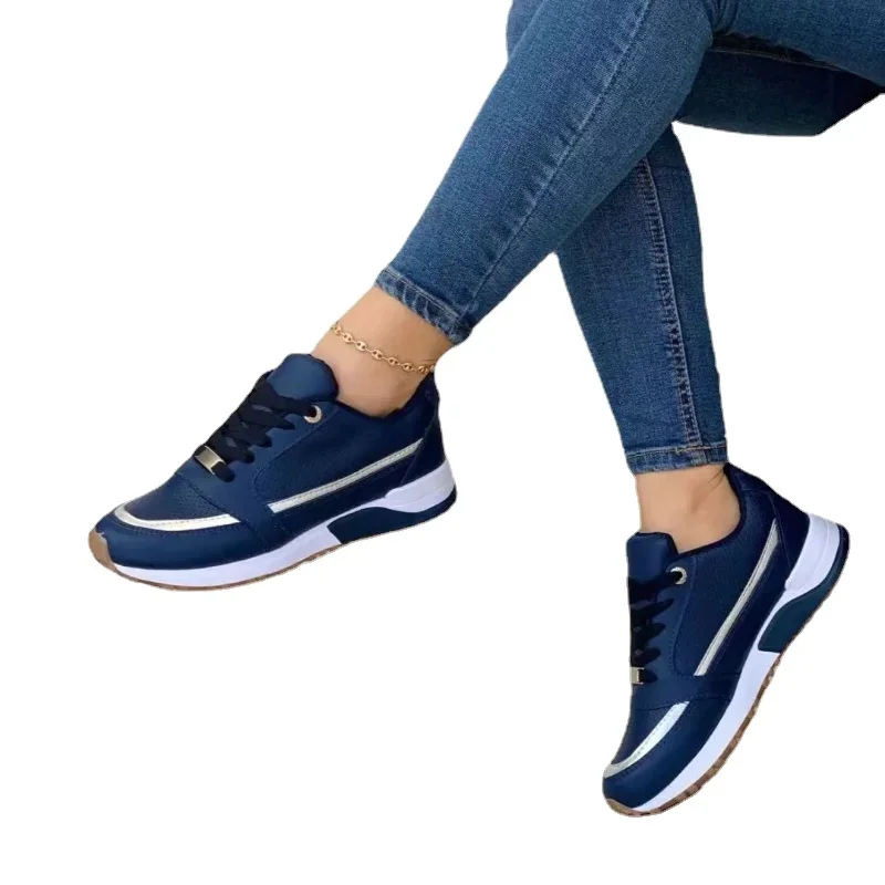 High Quality Women's Sneakers 2023 Spring Autumn Ladies Single Shoes Casual Flats Comfort Soft Sneaker Rome Female Shoes Zapatos