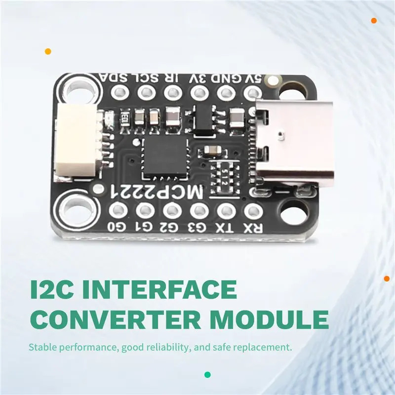 B68C MCP2221A USB to GPIO ADC I2C 인터페이스용 ADC 아날로그-디지털 변환기 모듈