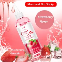 Obst Erdbeer geschmack Hyaluron säure Gleitmittel 200ml wasser lösliches Schmieröl Sexspielzeug für Erwachsene Sex paare Sexshop 2