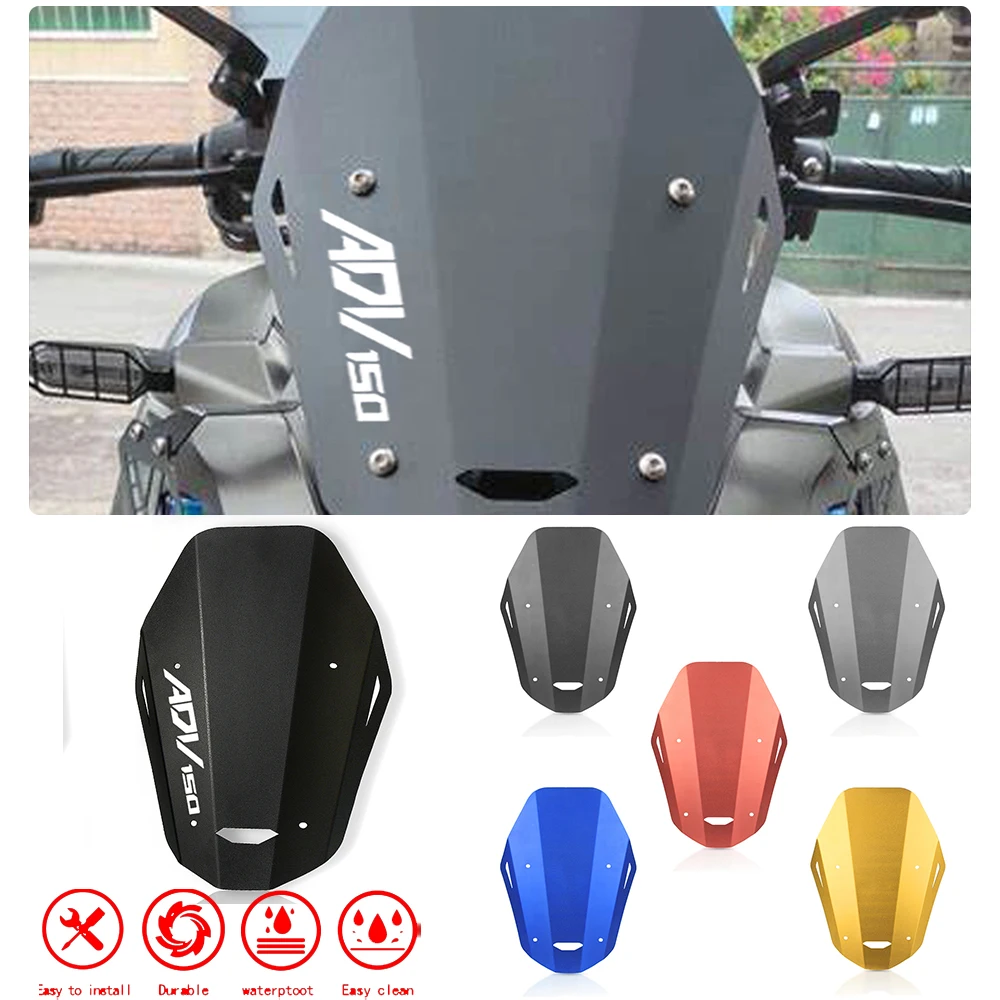 

ADV 150 Motorcycle Accessories Windshield Windscreen Wind Screen Extention For Honda ADV150 2019 2020 2021 2022 2023 2024