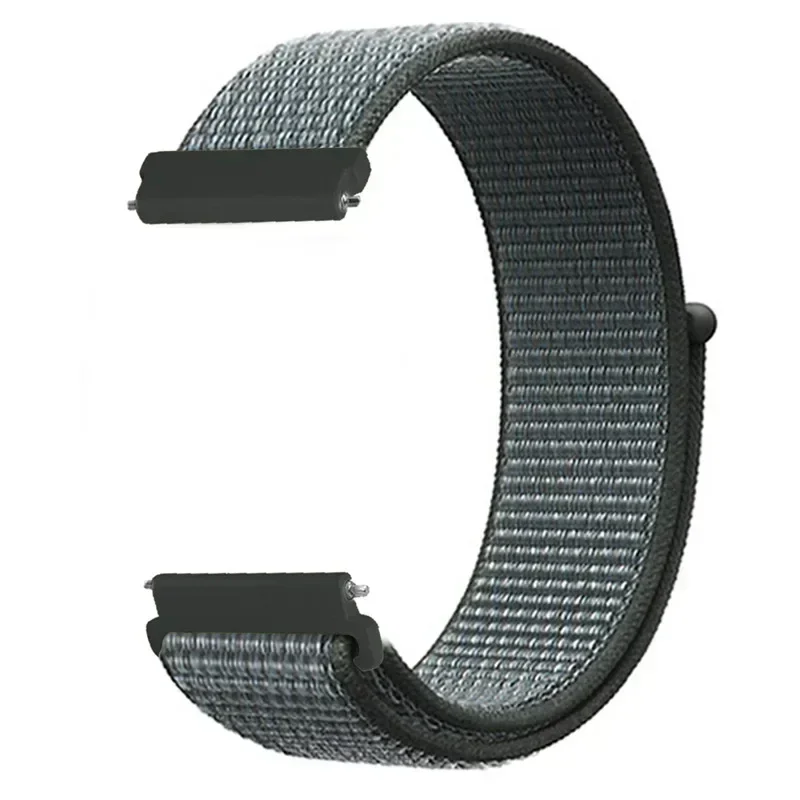 Versatile Sport Nylon Smartwatch Strap, Adjustable 20-22mm, Breathable Wristband Loop