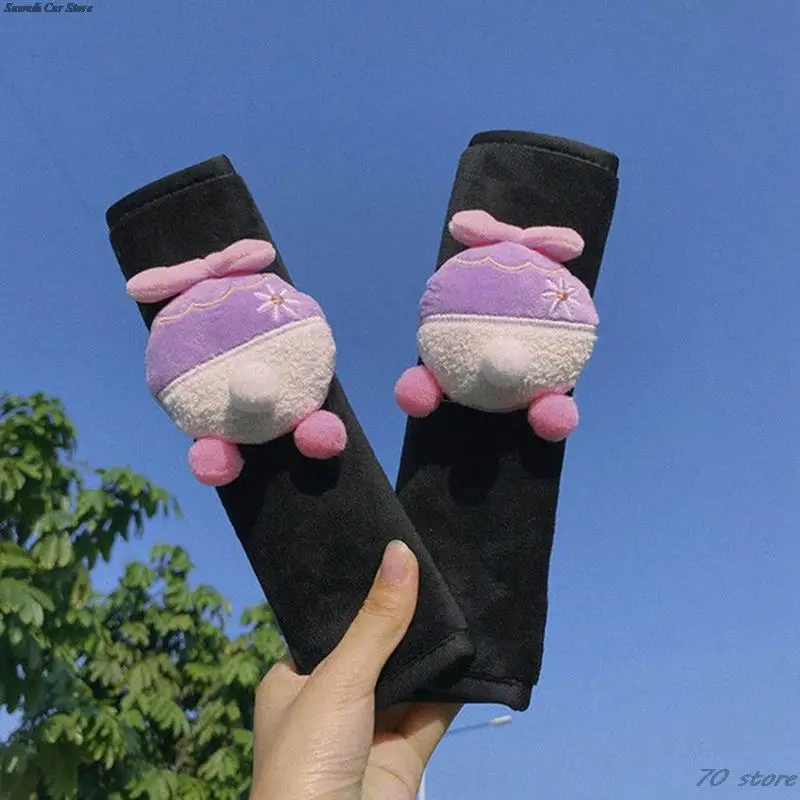 Cute Soft Cloud Wings Car Styling Seat Belt Cover Shoulder Strap Harness Cushion Seatbelt Shoulder Pad Protector Auto seat belt covers 2pcs/set
