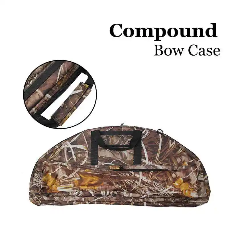 37" Camo Archery Bow and Arrow Case Soft Bow Case Recurve Compound Bow Carry Bag Holder for Outdoor Hunting Shooting Practice 4