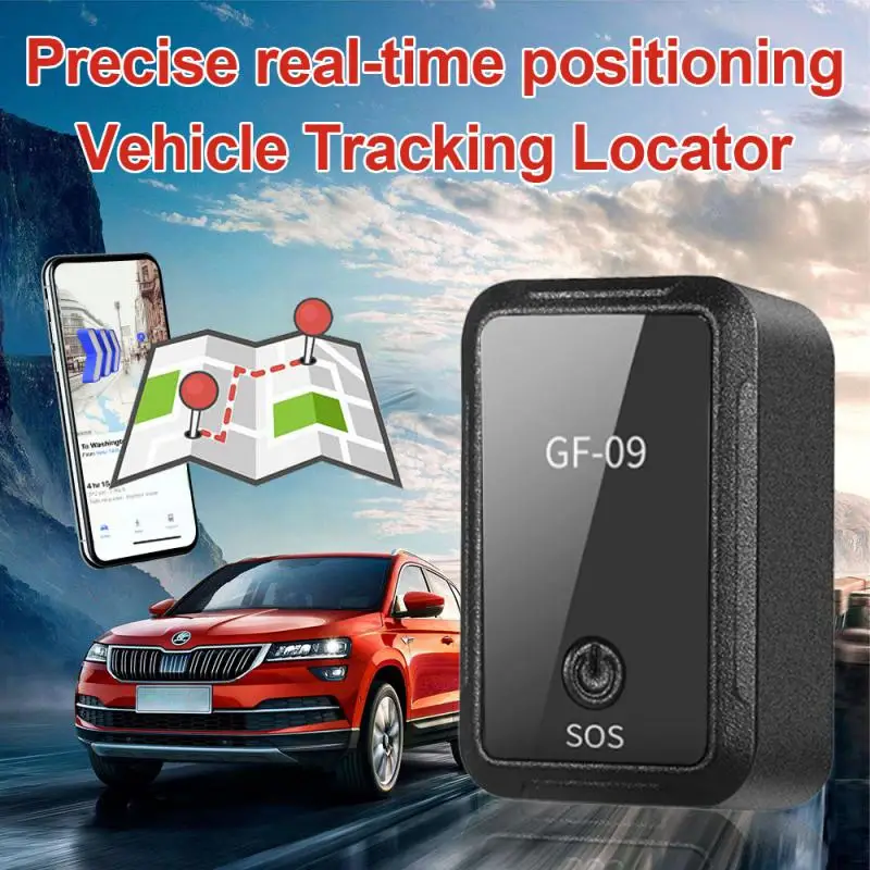 

Автомобильный мини-трекер 09, магнитный автомобильный GPS-локатор, устройство отслеживания, устройство отслеживания записи, голосовое управление, телефон, Wi-Fi, LBS с приложением