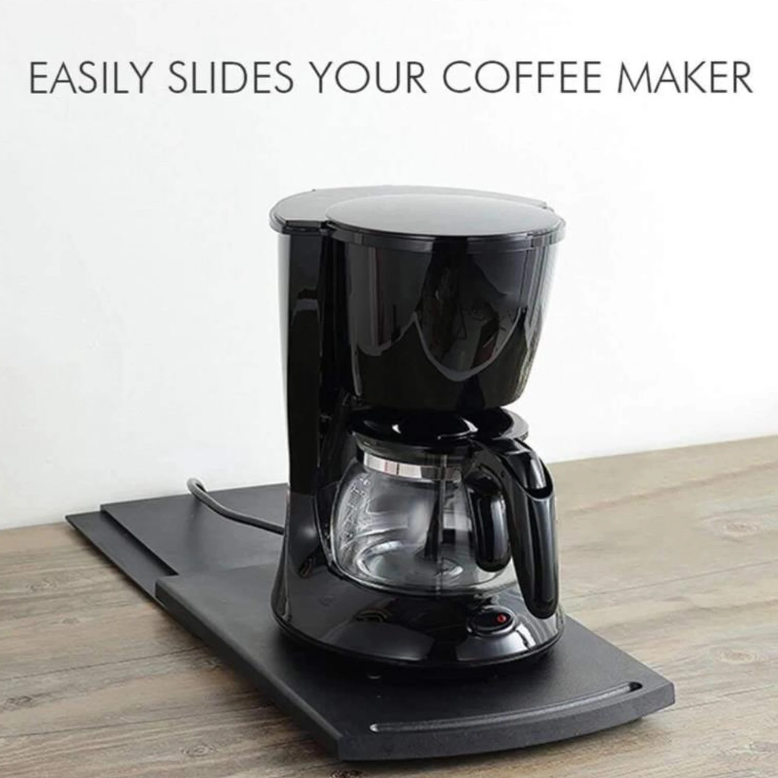 Versitle Movable Coffee Tray Coffee Maker Sliding Tray Stand Kitchen