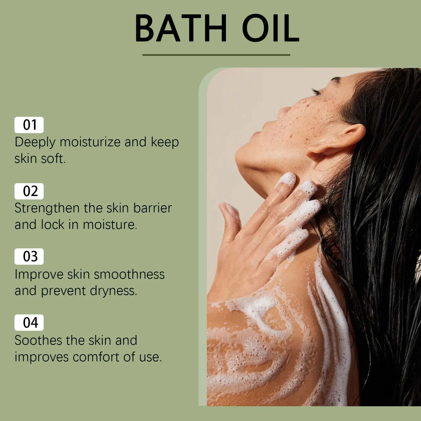 EELHOE Bubbles Bath Oil Long Lasting Deep Nourish Moisturizing Skin Brightening Products Full Body Cleaning Bath Essential Oil