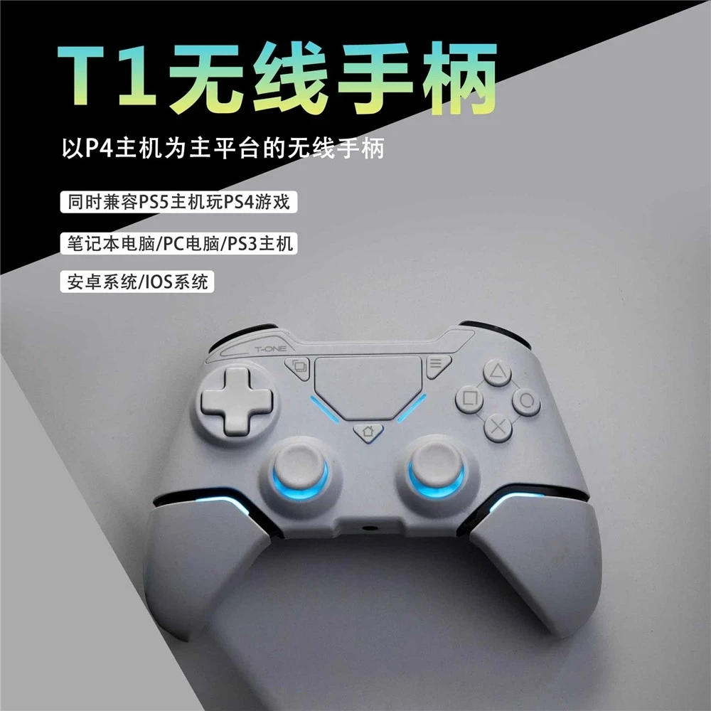 T1 Per Ps4 Pro Gamepad Per Ps3 Pc Tablet Steam Joystick Per Ios Android Mobile Wireless Bluetooth Vibration Controller