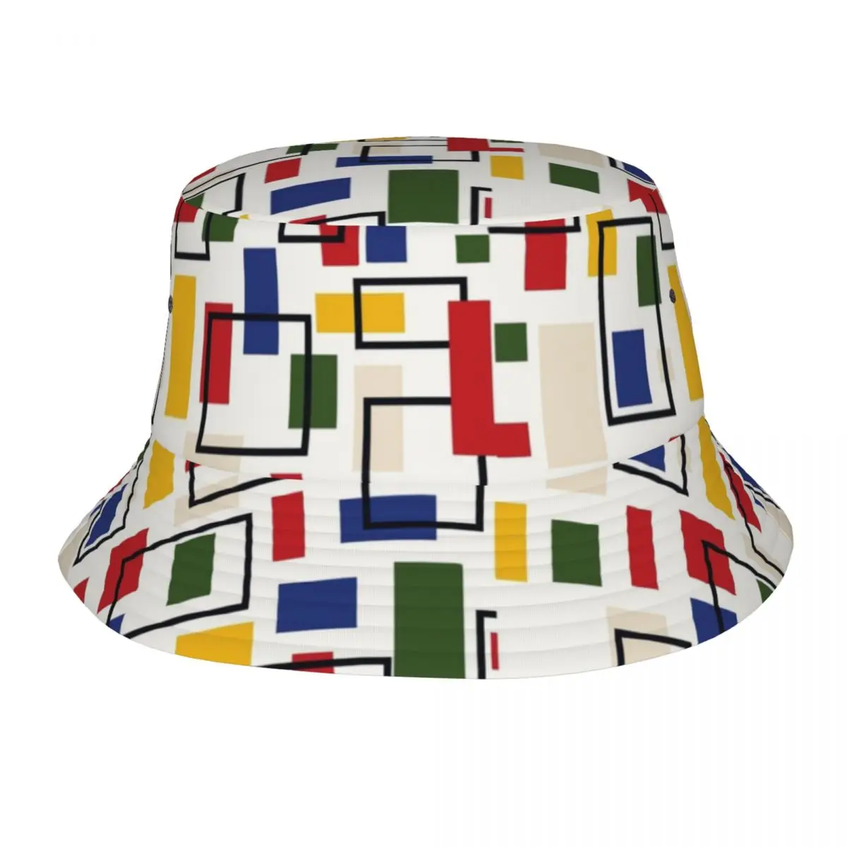

Minimalism Art Bucket Hats for Women Summer Travel Colorful Geometric Field Hat for Outdoor Fishing Fisherman Hat Dropshipping