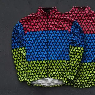 thumbnail image 1 of Twin Six 6 - Maillot de ciclismo para hombre, ropa de ciclismo de manga larga fina para exteriores, primavera y otoño, chaqueta ligera, 1 of 5