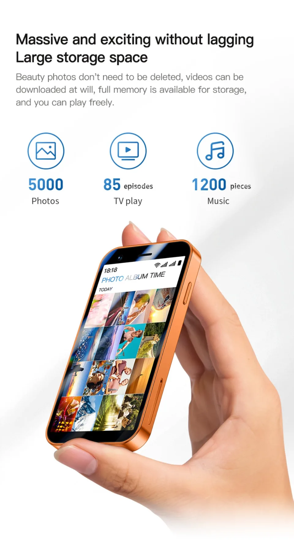 2026 NEW ONEMYTH A17 3G 3.0 Inch HD Mini Smartphone Android 8.1 Dual SIM Standby Phone 2GB+16GB 900mAh Small Original Cell Phone