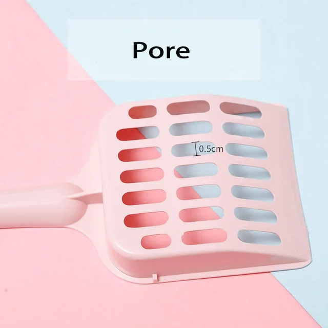 Pet Cat Excrement Cleaning Litter Basin Shovel Supplies Available In Multiple Colors Tofu Mesh Hollowed Out 3