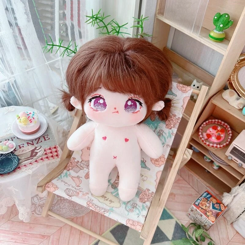 20cm Kawaii Cartoon Capybara Fluffy Coat Suit Plush Cotton Doll DIY Clothes Accessories Stuffed Toy for Kids Girls Birthday Gift 2