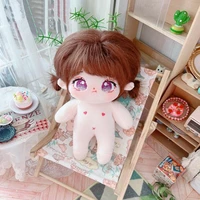20cm Kawaii Cartoon Capybara Fluffy Coat Suit Plush Cotton Doll DIY Clothes Accessories Stuffed Toy for Kids Girls Birthday Gift 2