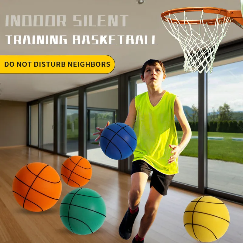18CM Bouncing Mute Ball Toy Indoor Silent Basketball Baby Foam Toy Silent Playground Bounce Basketball Child Sports Games Gift 3