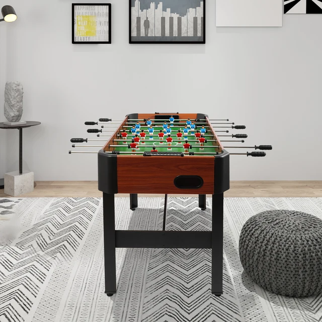 20173-2aa5c3.jpg 120*61*81cm Foosball Table Soccer Table Game 8-Rods Foosball Game Table for Placing in Your Home Living Room,