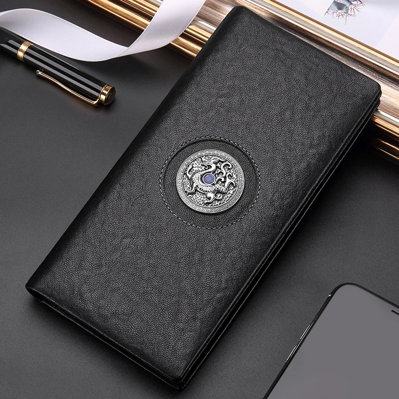 Men's wallet Coin wallet men Business Casual Money clip card holder Leather Wallet High capacity Men wallet 5