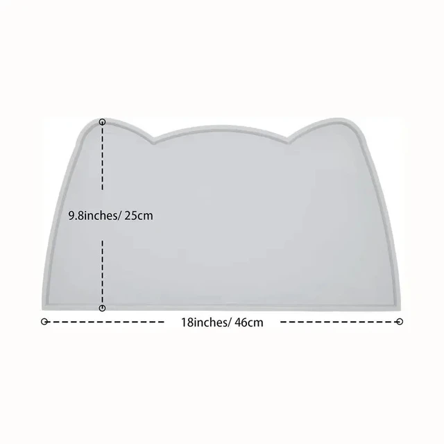 Food Grade Silicone Cat Mat Anti-dirty Easy to Clean Cats and Dog Bowl Mats Waterproof and Leak-proof Anti-slip Pad Pet Product 6