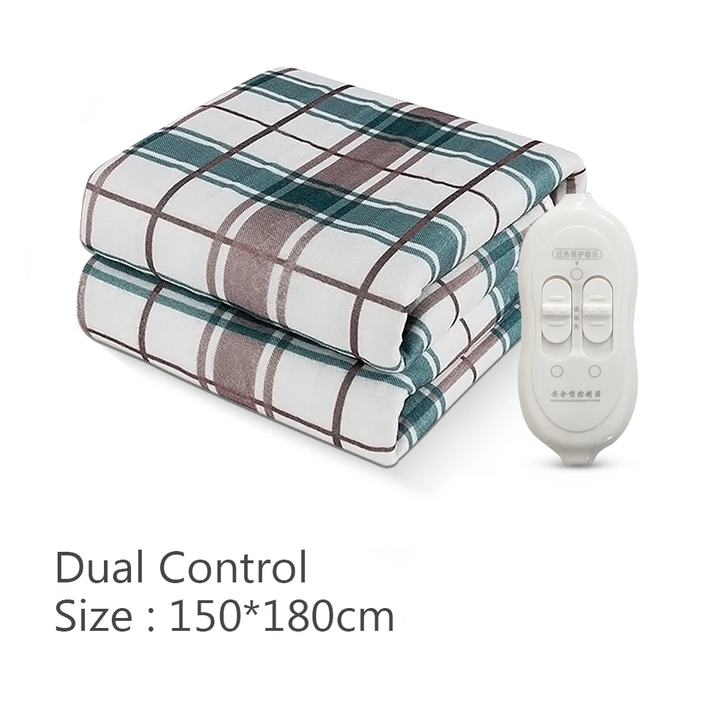 Deluxe Electric Heating Blanket - Plush Thermal Mattress Pad with Adjustable Thermostat