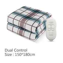 Deluxe Electric Heating Blanket - Plush Thermal Mattress Pad with Adjustable Thermostat - 110V US (150x180cm)