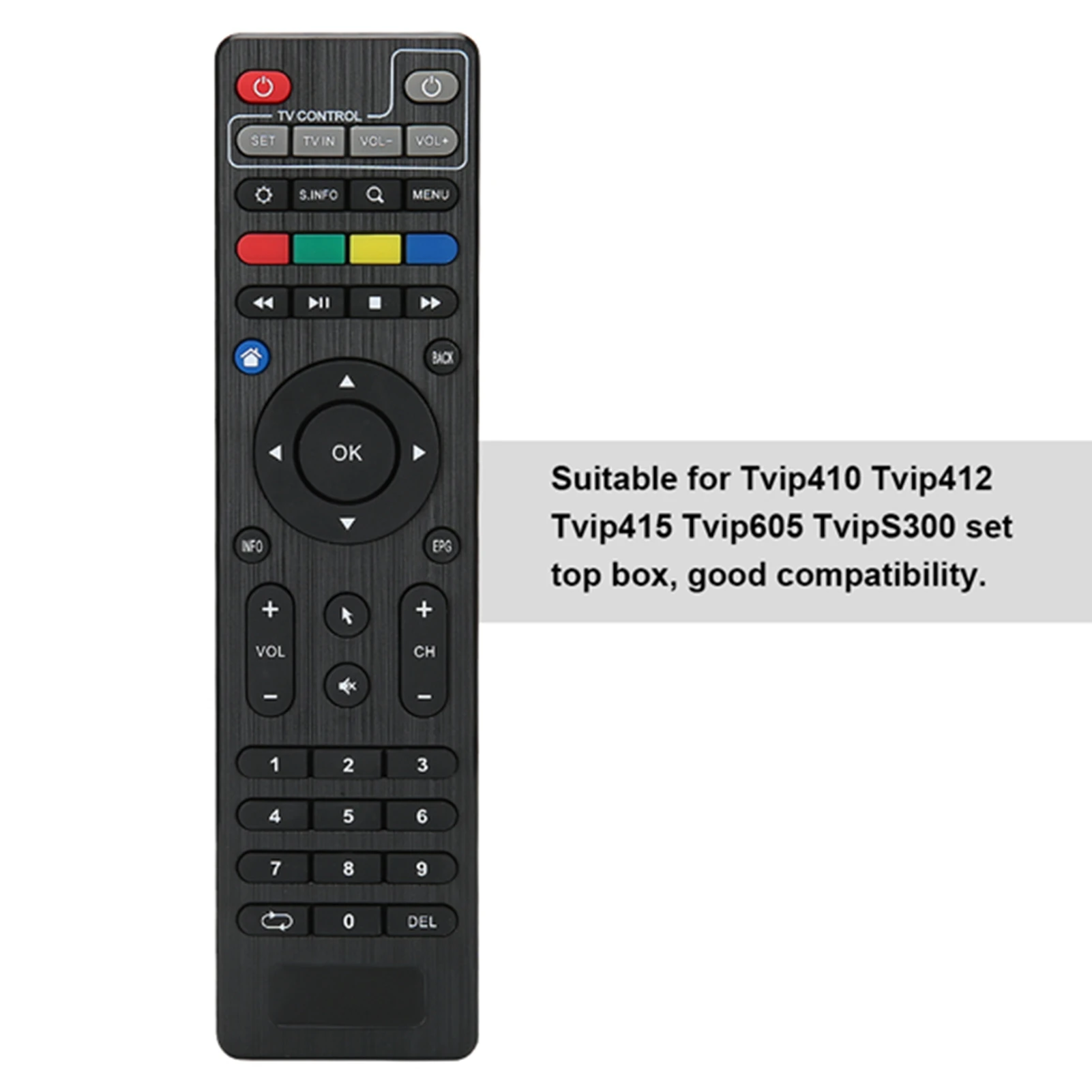 TV Remote Control TV Television Set Top Box Remote Controller for Tvip412 Tvip415 Tvip605 TvipS300 Remote Control Replacement