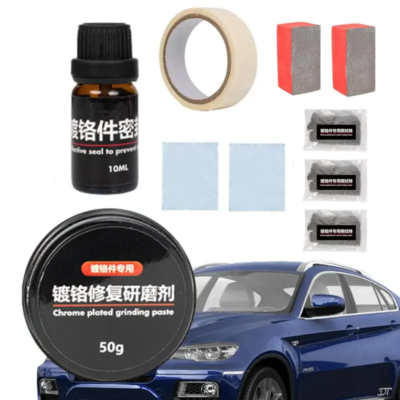 

Automotive Chrome Polish Rust Remover Car Metal Protection Abrasive Polish Liquid Vehicle Universal Anti Rust Chrome Spray Agent