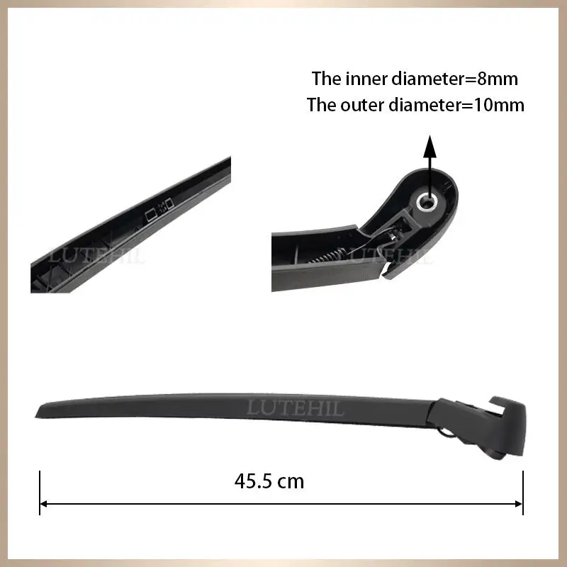 Wiper 14" Rear Wiper Blade & Arm Set Kit For Seat Altea Se359 2004-2015 2005 2006 2007 2008 Windshield Windscreen Rear Window 3