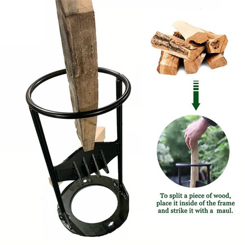 Firewood Distributor Labor Saving Firewood Distributor Wedge Hatchet Splitter Handmade Cast Iron Splitter