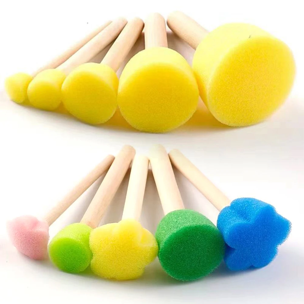 4/5PCS Kids Sponge Paint Brush Set 2