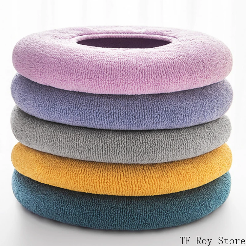 Pure Color Toilet Seat Cushion Pad Universal Soft Warm Washable Toilet Seat Cover Closestool Mat Bathroom Toilet Accessories 2