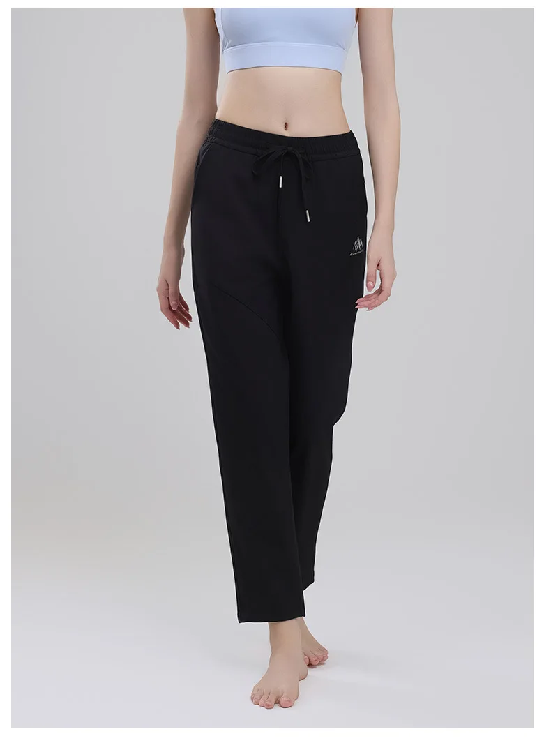 Sports Long Pants Women Loose Slim Fitness Training Pants Running High Waist Casual Yoga Wide Leg Drawstring Soft Loose