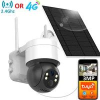 Tuya SmartLife WiFi/4G carte Sim 3MP WiFi batterie suivi de mouvement solaire détecter humain couleur Vision nocturne caméra de vidéosurveillance PTZ extérieure 1