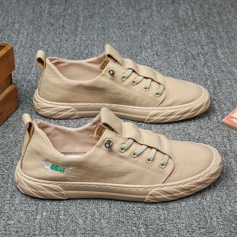 

Canvas shoes man's casual flats lace-ups beijing shoes driver shoes