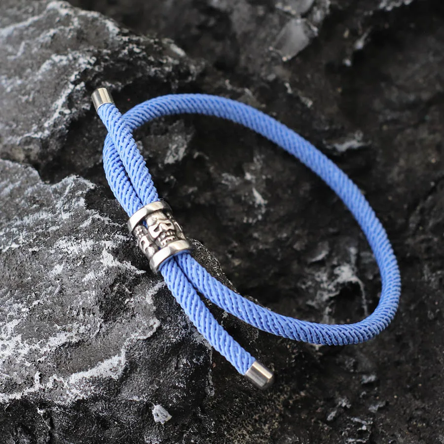 Stainless Steel Gothic Skull Bracelet for Men