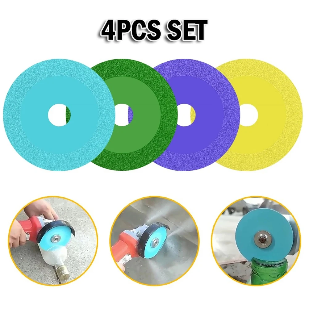 4pcs Glass Cutting Discs Marble Saw Blade Ceramic Tile Polishing