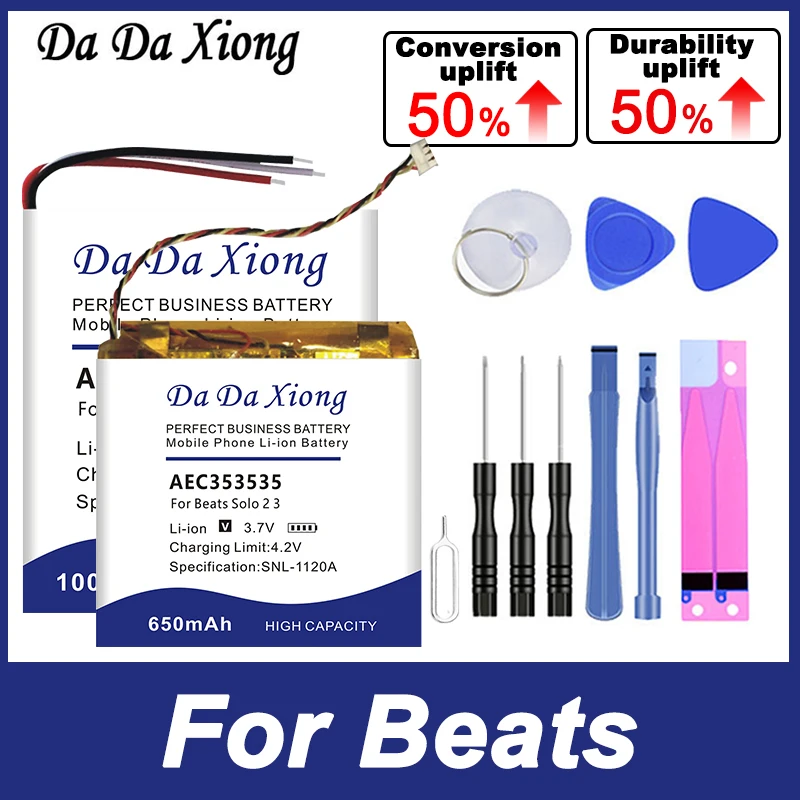 Muslimah Ahb481221 Aec353535 Aec552535 Aec643333 Batteria Per Beats Beates Studio Powerbeat Solo Wireless Pill 1 2 2.0 3 X Pro