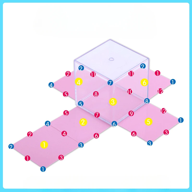 Transparent Geometric Shapes Blocks Montessori Toys Stacking Game Math Toys Educational Toy For Ages 2+ Kids Babies 8 Pieces