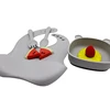 Baby independent eating training bowl soft silicone easy to clean with suction cup shape simple baby children tableware set 4