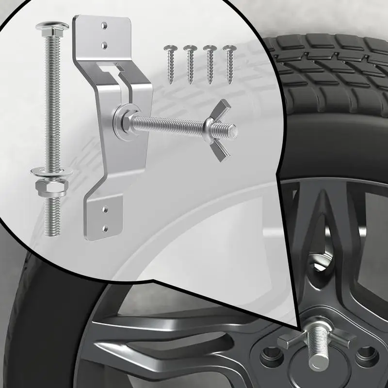 Wall Mount Spare Tire Carrier For Trailer Vehicles Wheel Tire Bracket Holder Tire Carrier Wall Mount For Vehicle Auto Accessory