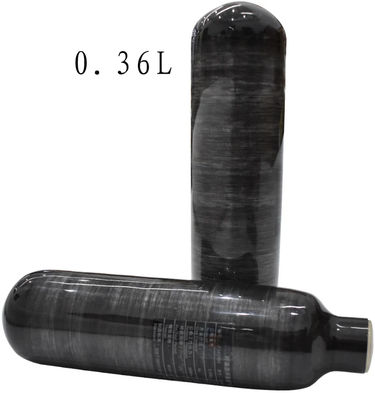 0.36L 360cc Cylinder 30MPA High Pressure Air Cylinder Portable Oxygen Tank M18*1.5 Thread