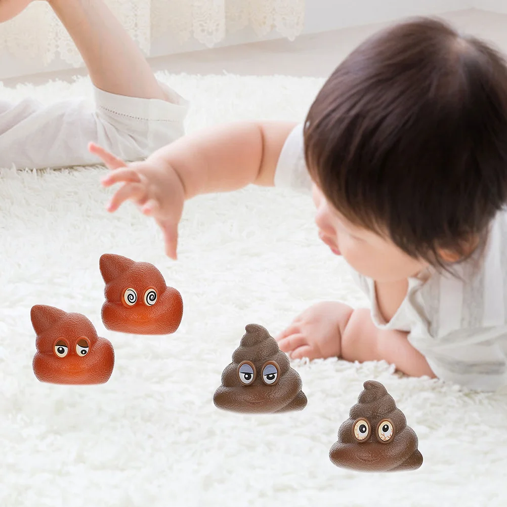 Poop Toys Realistic Fake Prank Poops Imitation Mini Flinging Floating Ball Kid Gifts
