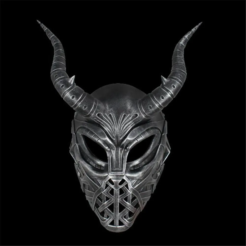 Einstellbar zum Tragen von Teufelsmasken, Harzmaske, Spiel-Requisiten-Maske, Halloween-Party, Rollenspiel-Maske – Detail 9