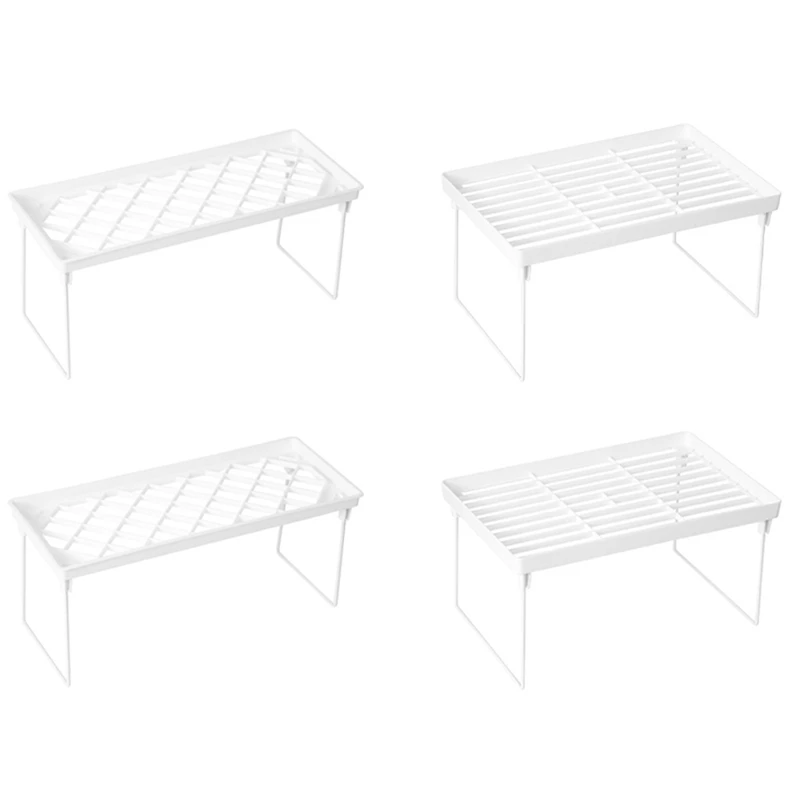 Closet Storage Rack Foldable Shelf Spice Rack Desktop Storage Rack Plastic Storage Rack