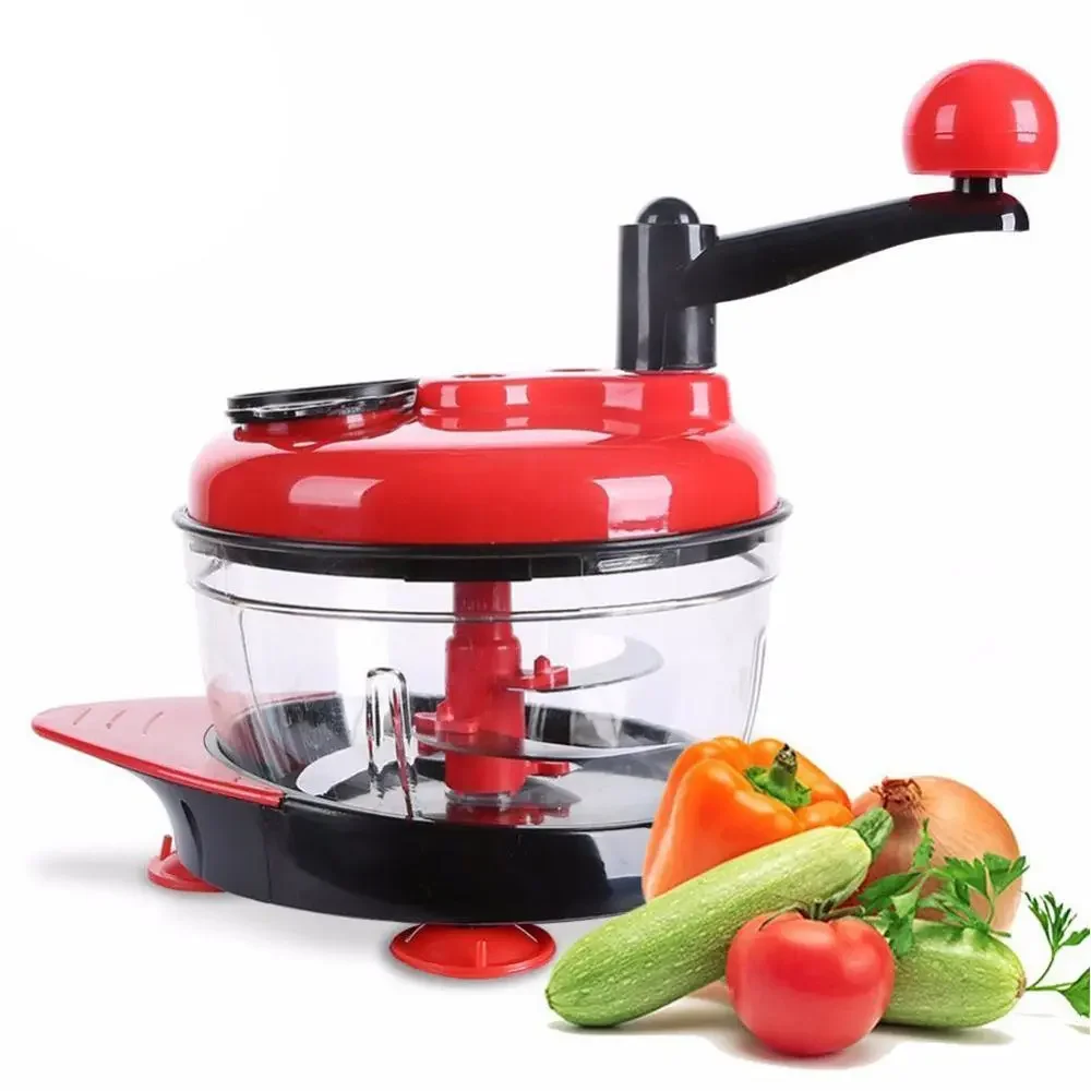 

kitchen accessories Multi-function Manual Foods Processor Household Meat Grinder Vegetable Chopper Egg Blender Shredder Machine