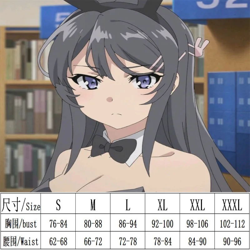 Anime Rascal Does Not Dream Of Bunny Girl Senpai Dress Mai Sakurajima Cosplay Costume Sexy Bunny Suit Gray Wig Rabbit Jumpsuit Cosplay Costumes Aliexpress