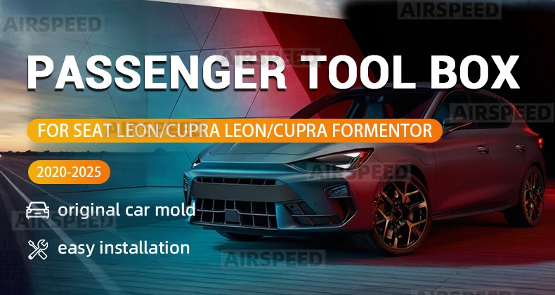 Co-Pilot Toolbox-Abdeckungsaufkleber für Seat Leon MK4/Cupra Leon/Cupra Formentor 2020-2025 – Dekoratives Auto-Innenzubehör – Detail 1