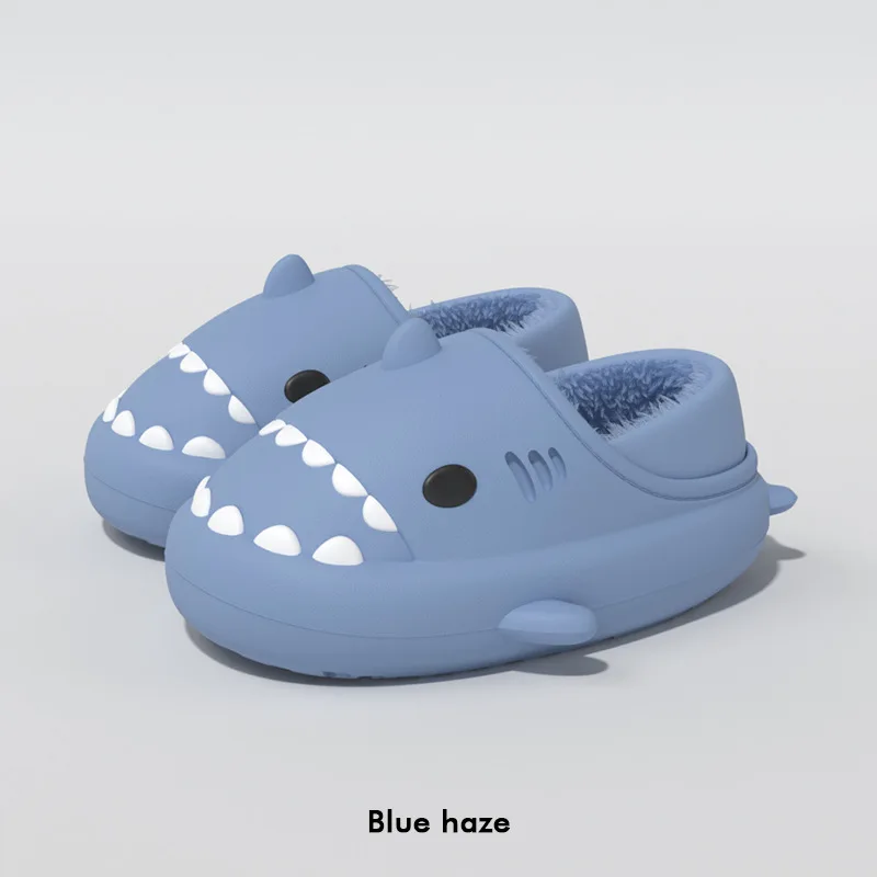 Comwarm Winter Männer Shark Hausschuhe Flauschigen Männer Cartoon Hausschuhe Plüsch Männer Shark Baumwolle Schuhe Im Freien Wasserdichte Fuzzy Männer Hausschuhe – Detail 22