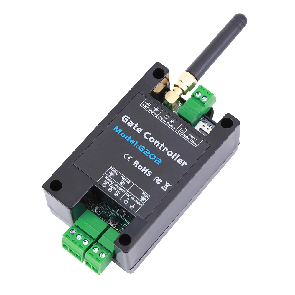 G202 GSM 게이트 오프너 WiFi 컨트롤러 GSM 원격 제어 게이트 오프너 액세서리 차고 문 셔터용 모바일 폰 4G 원격 제어기
