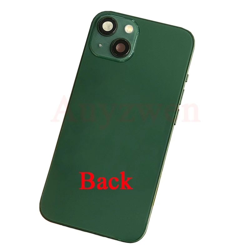 Rear Housing Assembly For iPhone 13 With Battery Back Cover+Middle Chassis Frame+SIM Tray+Side Key Parts With Tools 2